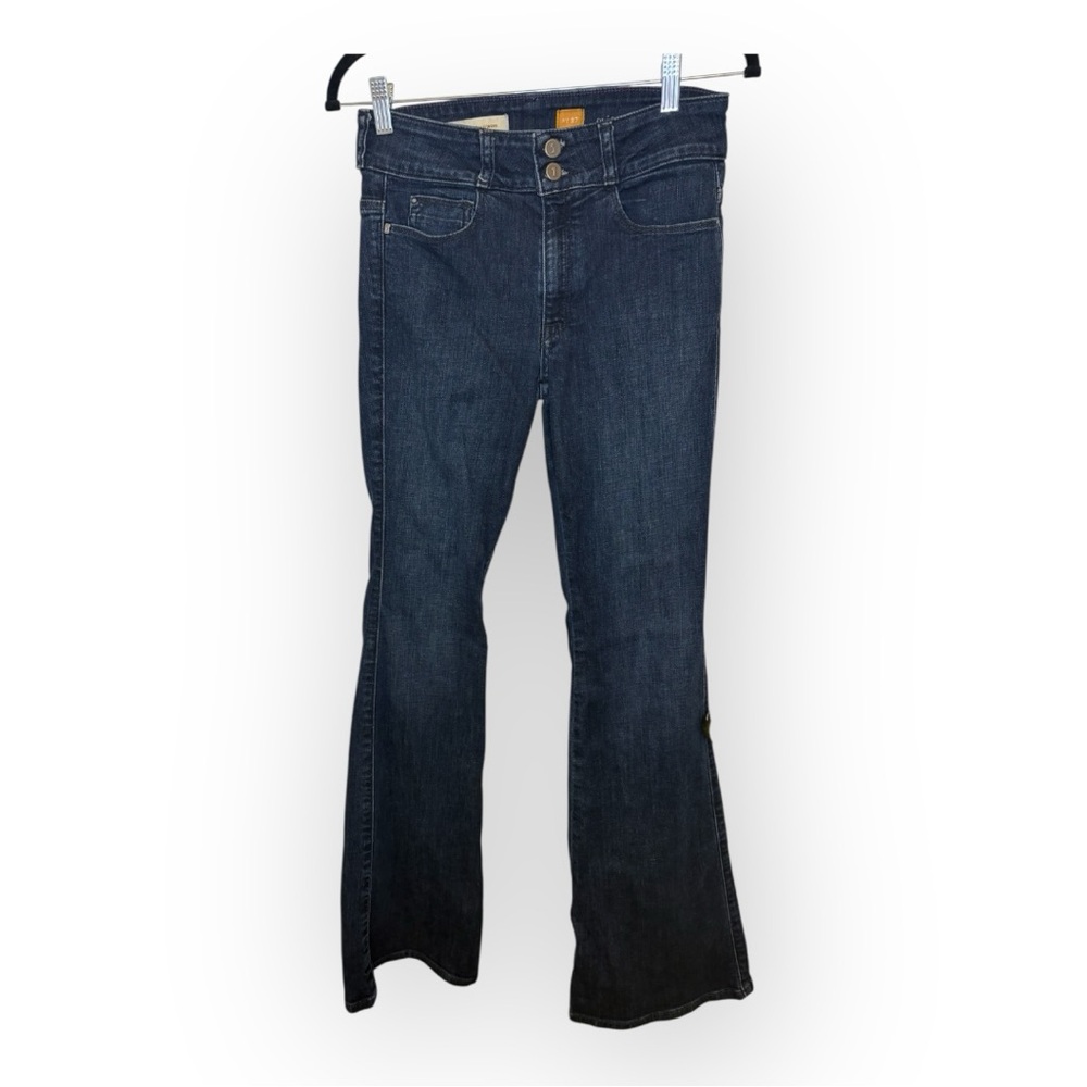Pilcro and the Letterpress Superscript Bootcut Jeans 27 Dark Wash Denim